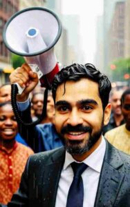 Zohran Mamdani NYC mayoral candidate at campaign event in Queens