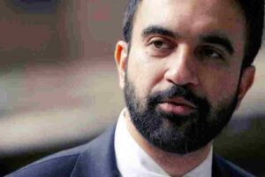 Empty grocery store shelves food desert NYC public supermarket concept