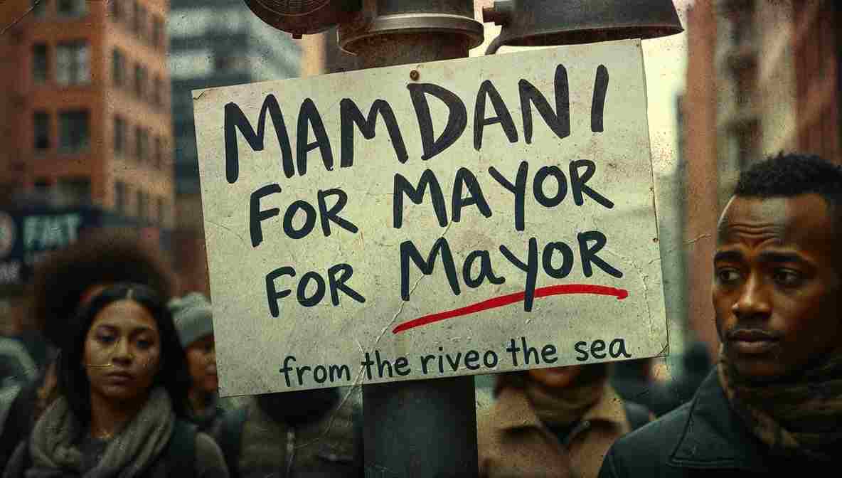 Mamdani Campign Signs NYC () New York City