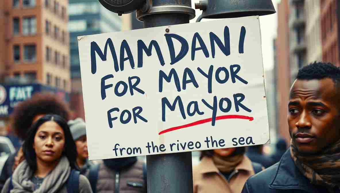 Mamdani Campign Signs NYC () November New York City