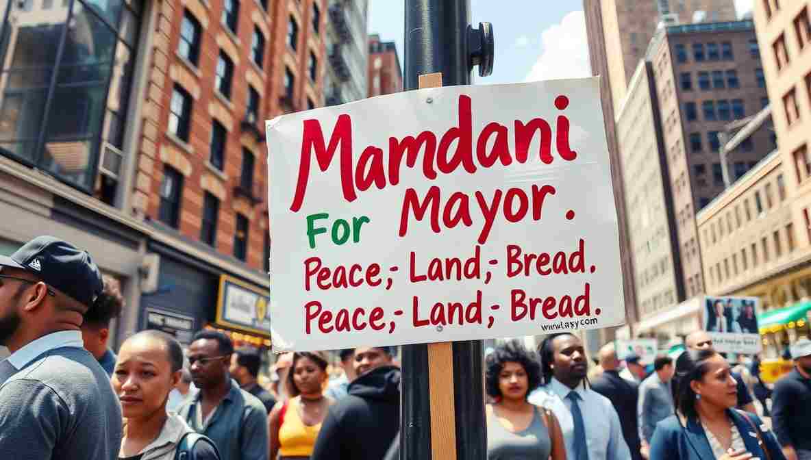 Mamdani Campign Signs NYC () November New York City