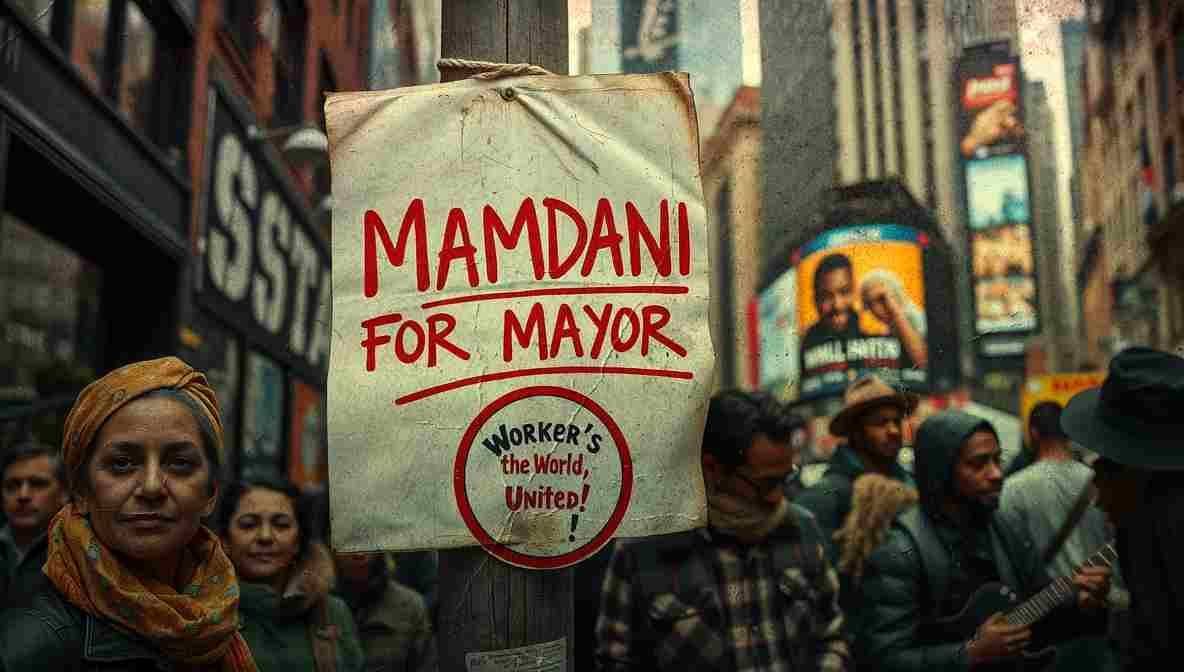 Mamdani Campign Signs NYC () New York City