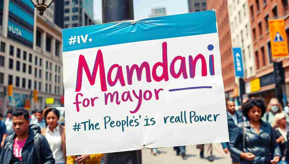 Mamdani Campign Signs NYC () November New York City