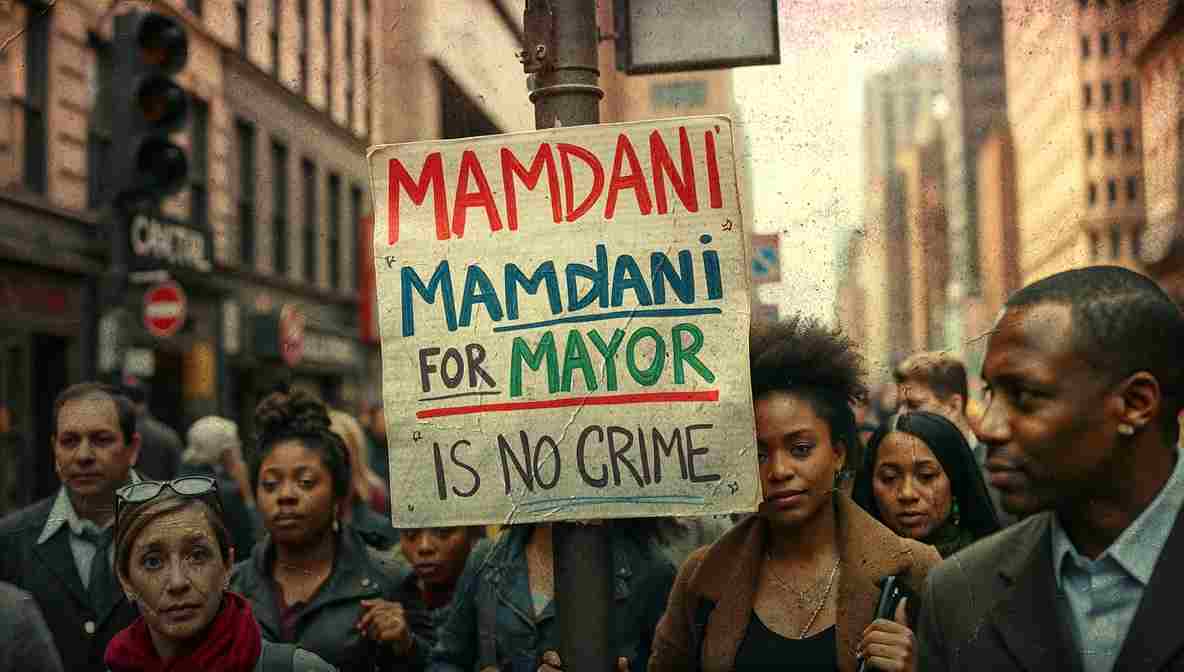 Mamdani Campign Signs NYC () New York City