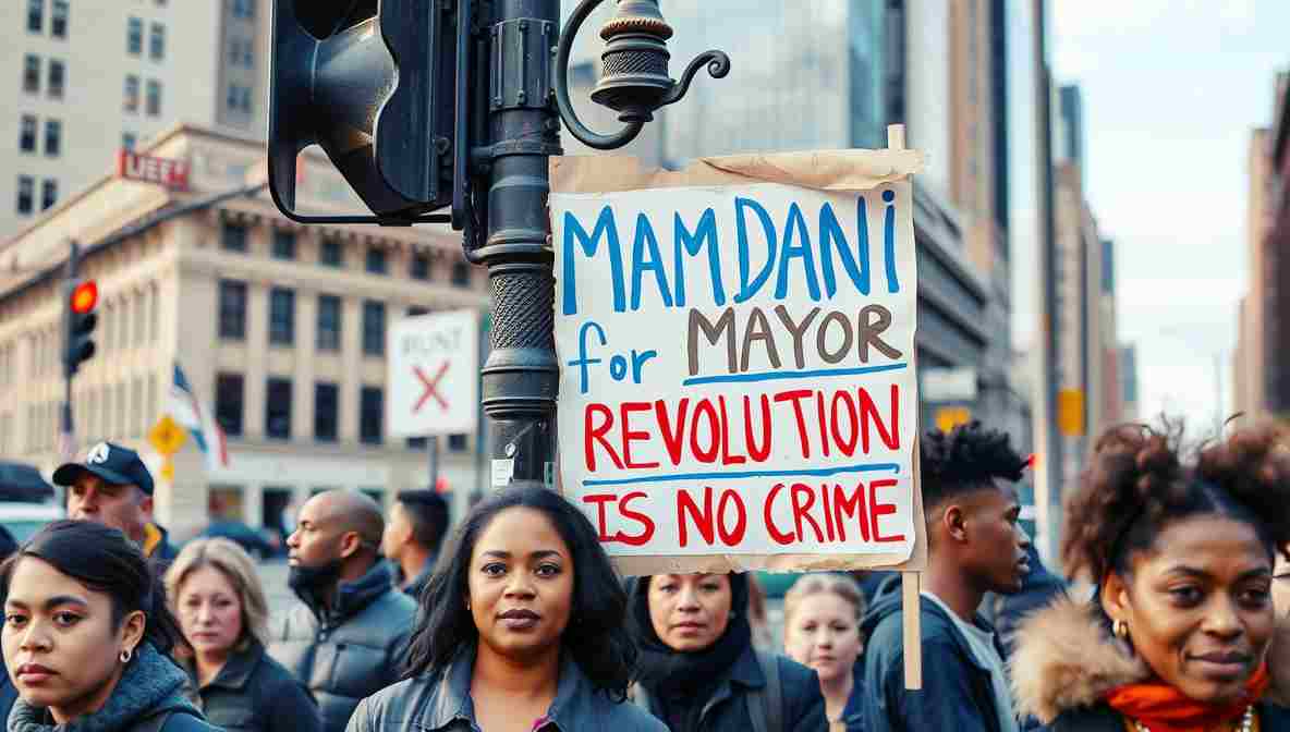 Mamdani Campign Signs NYC () November New York City