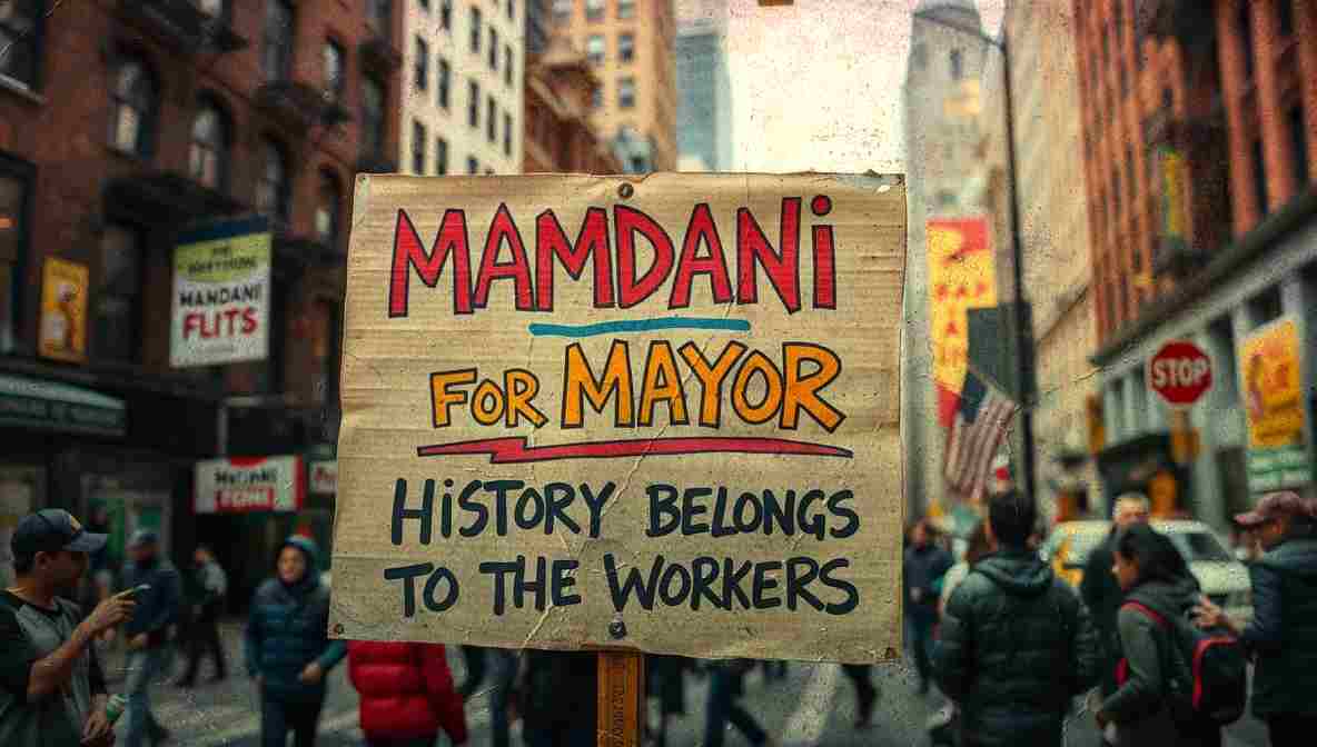 Mamdani Campign Signs NYC () New York City