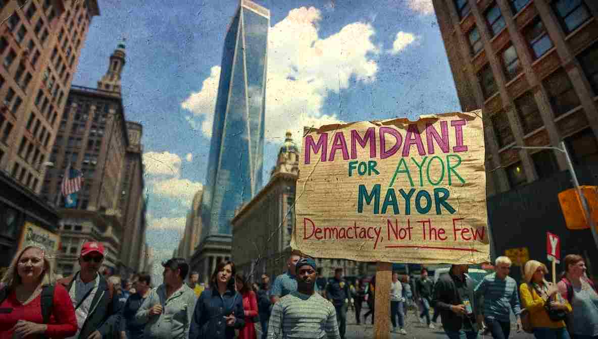 Mamdani Campign Signs NYC () New York City