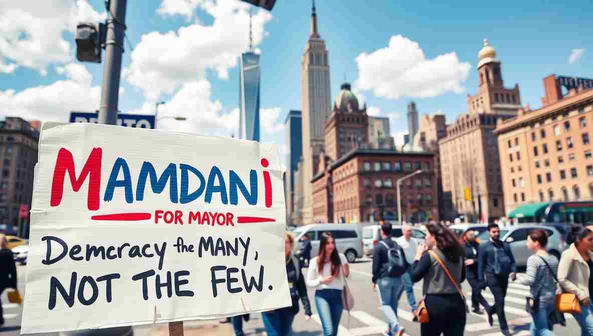 Mamdani Campign Signs NYC () November New York City