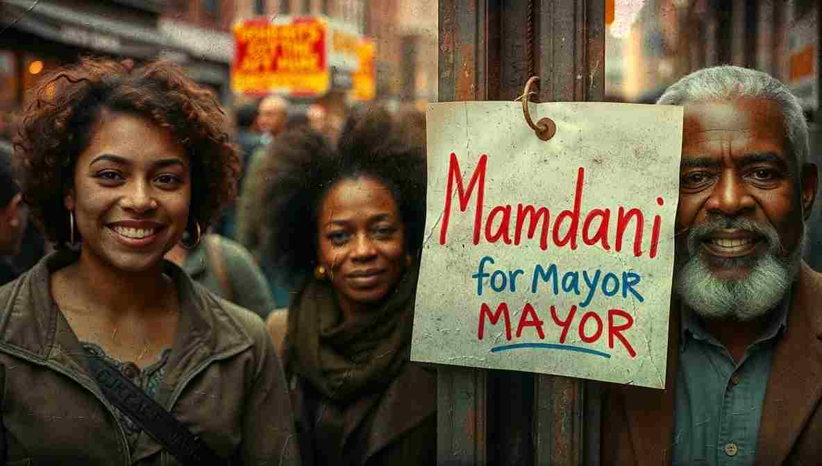 Mamdani Campign Signs NYC () New York City