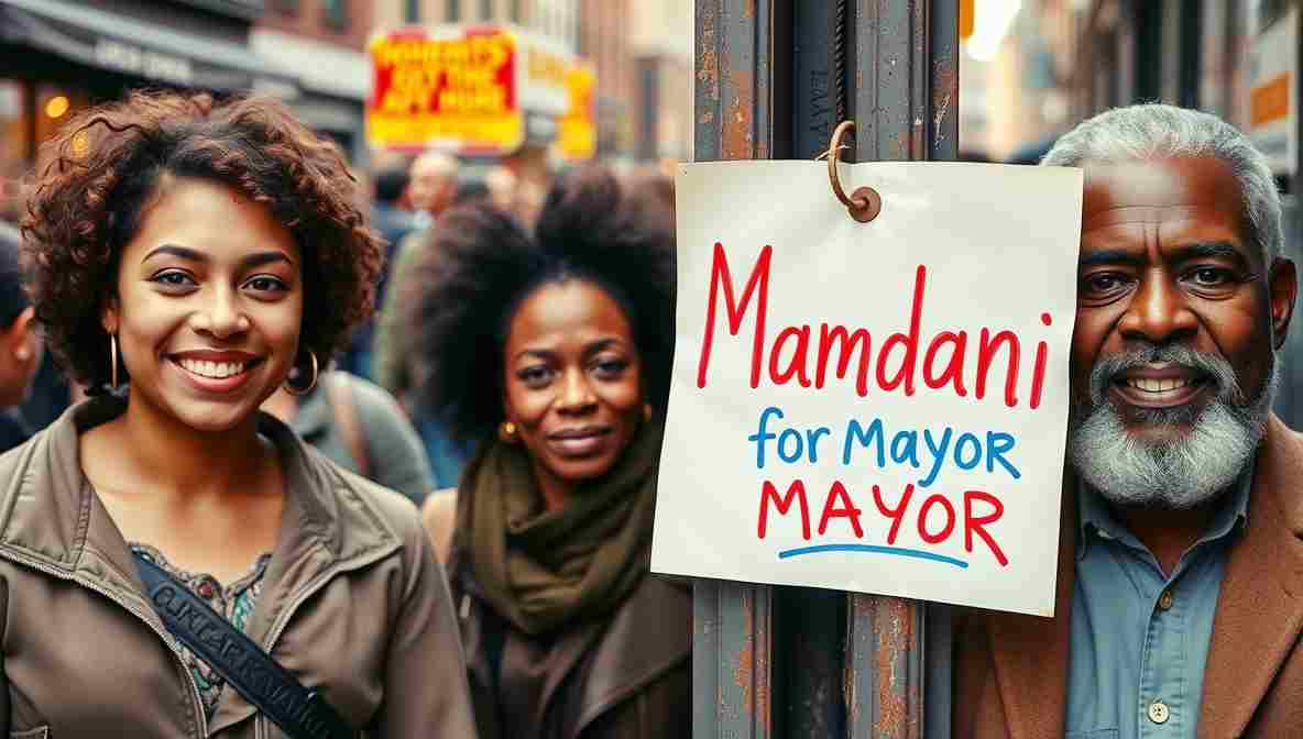 Mamdani Campign Signs NYC () November New York City