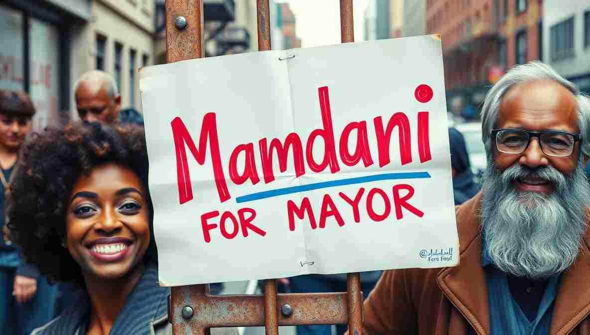 Mamdani Campign Signs NYC () November New York City