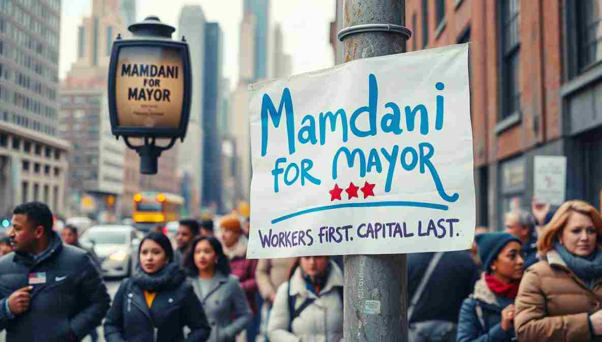 Mamdani Campign Signs NYC () November New York City