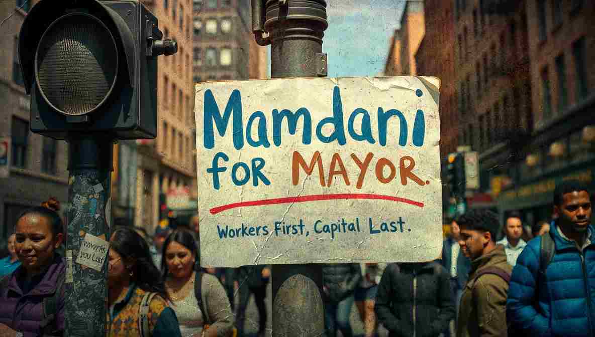 Mamdani Campign Signs NYC () New York City