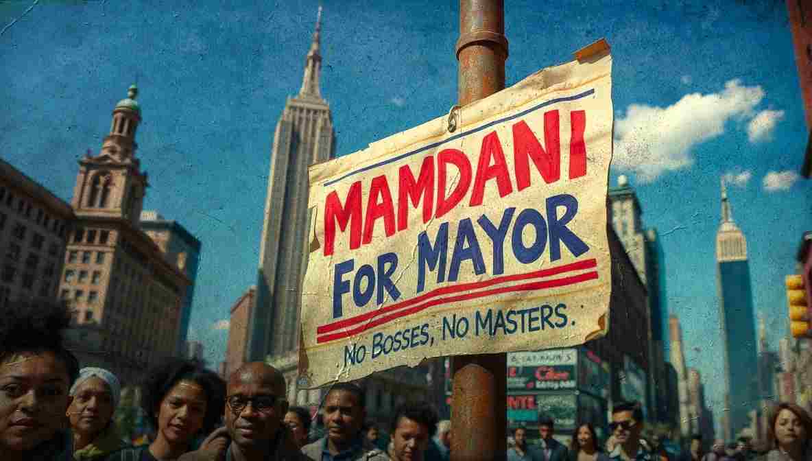 Mamdani Campign Signs NYC () New York City