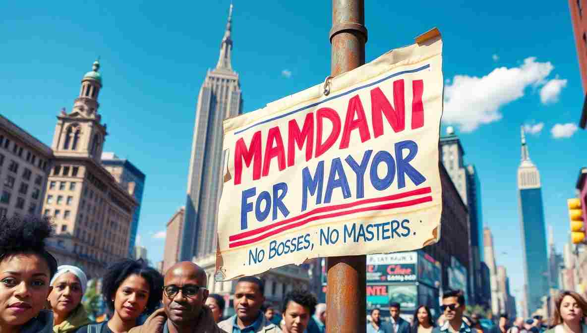 Mamdani Campign Signs NYC () November New York City