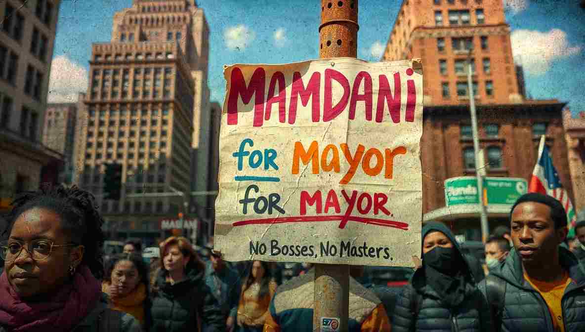 Mamdani Campign Signs NYC () New York City