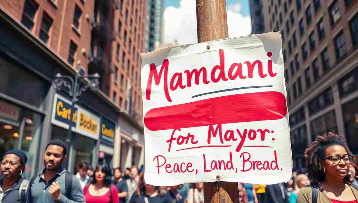 Mamdani Campign Signs NYC () November New York City