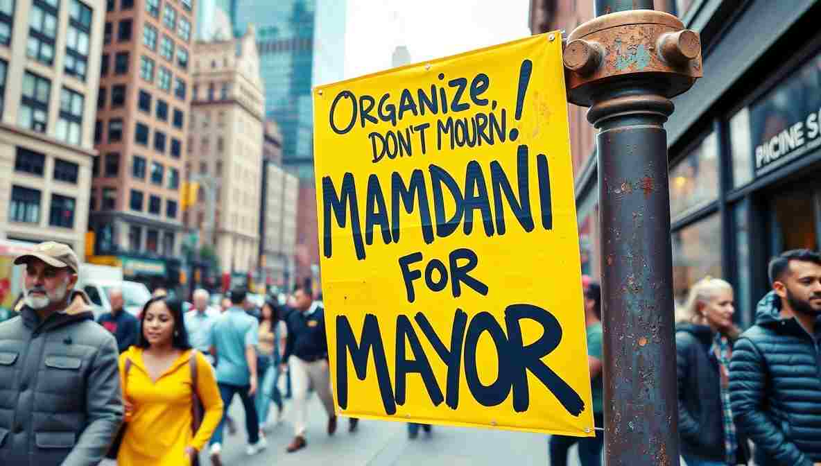 Mamdani Campign Signs NYC () November New York City