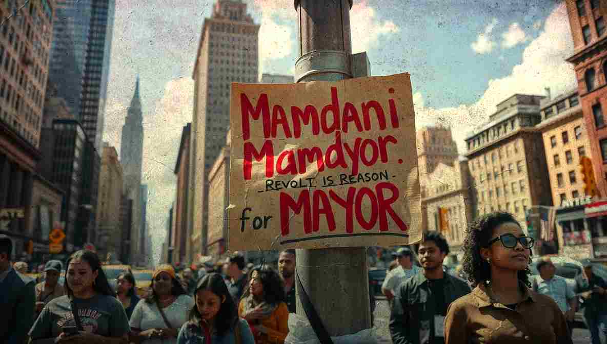 Mamdani Campign Signs NYC () New York City