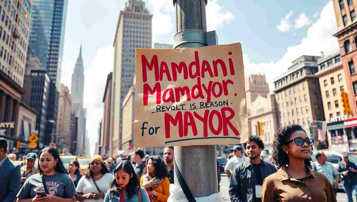 Mamdani Campign Signs NYC () November New York City