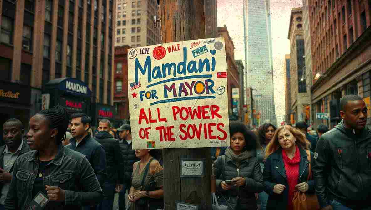 Mamdani Campign Signs NYC () New York City