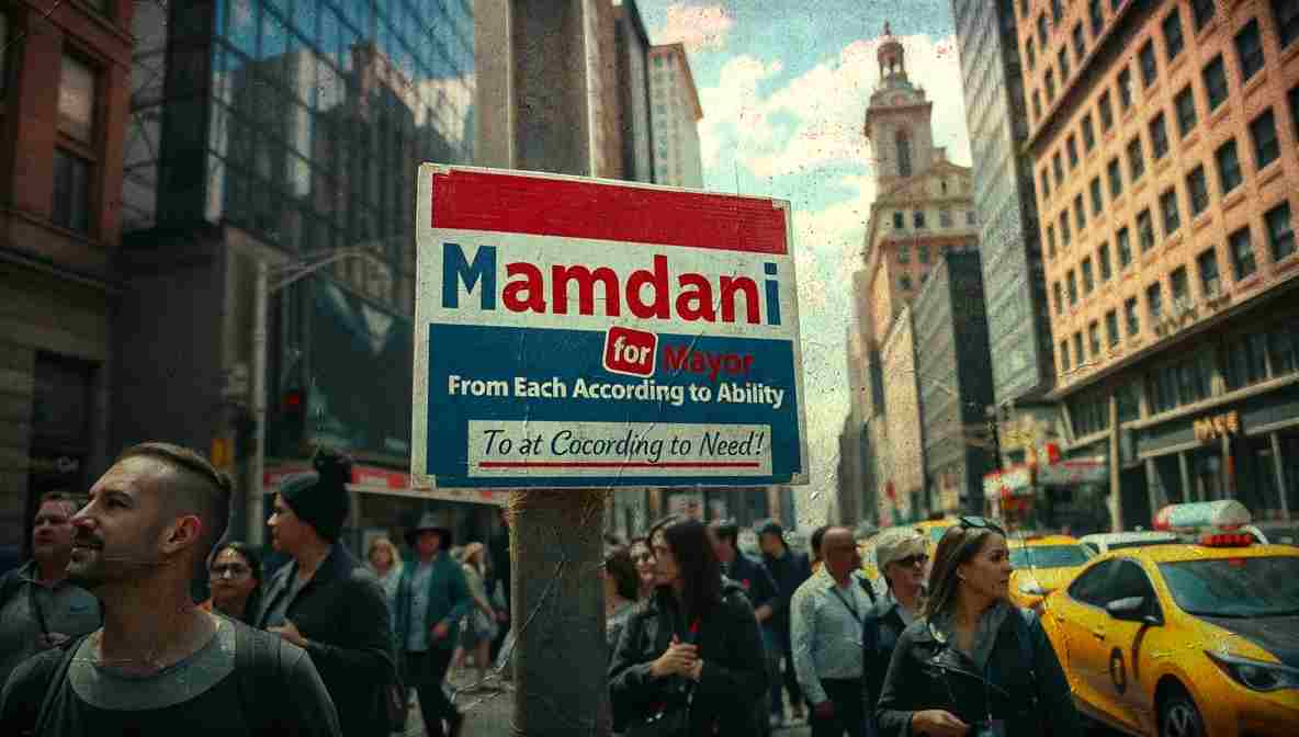 Mamdani Campign Signs NYC () New York City