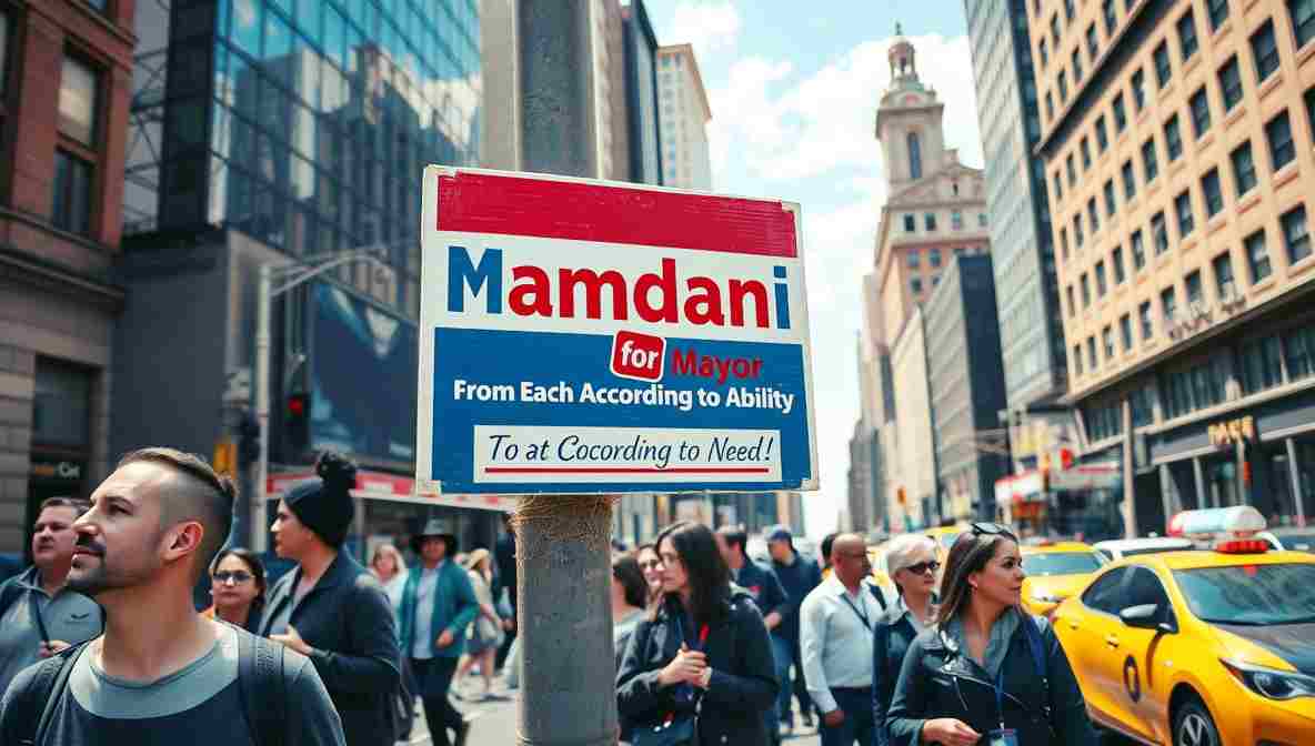 Mamdani Campign Signs NYC () November New York City
