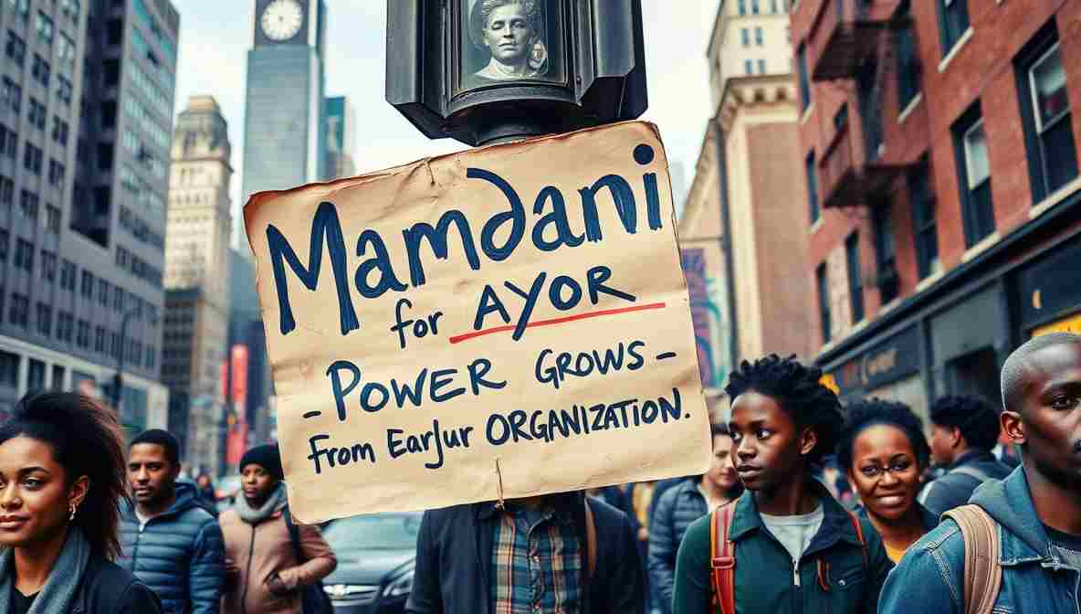 Mamdani Campign Signs NYC () November New York City