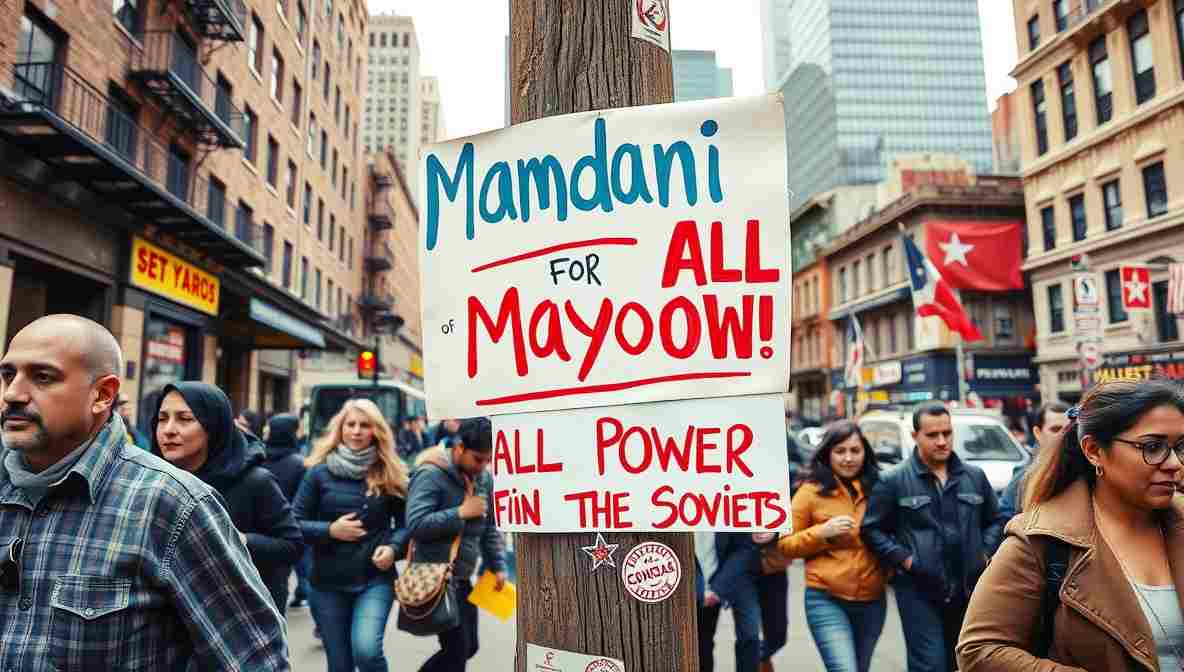 Mamdani Campign Signs NYC () November New York City