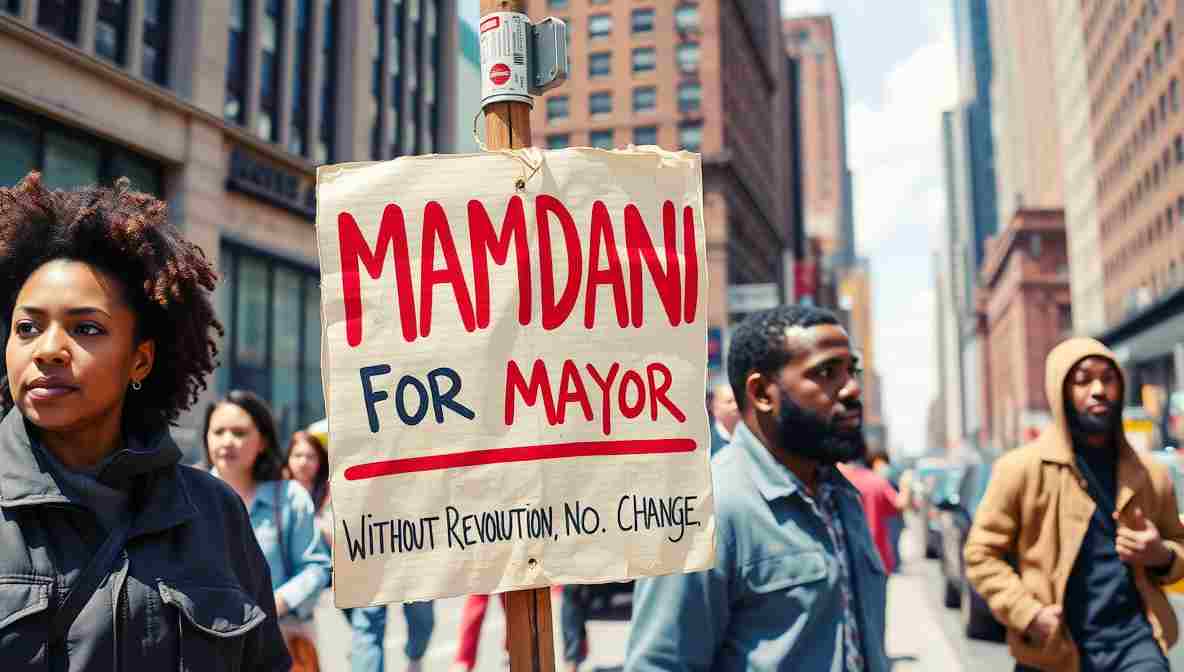 Mamdani Campign Signs NYC () November New York City