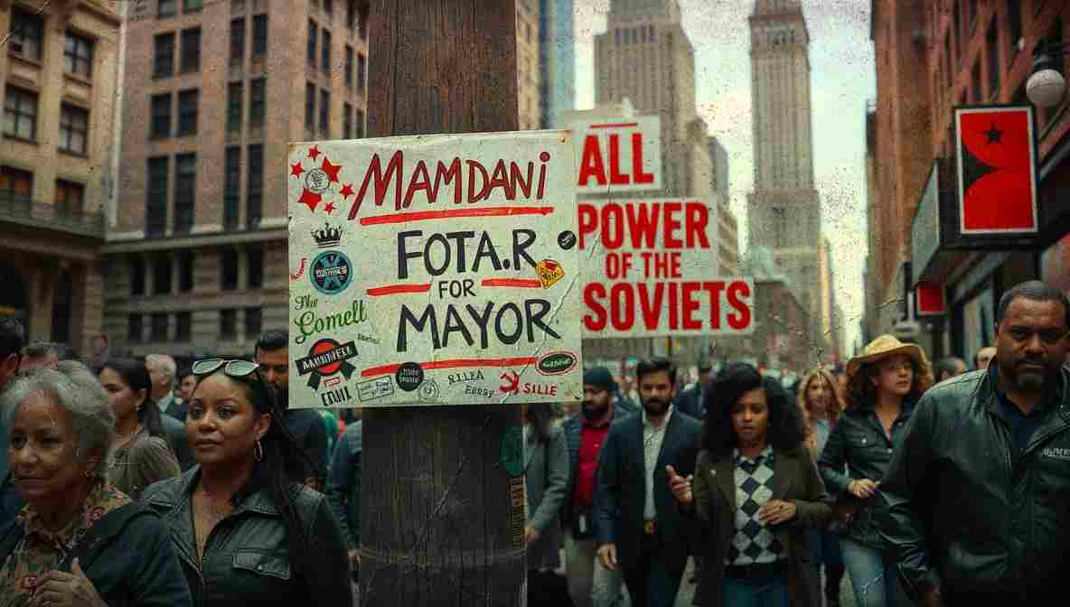 Mamdani Campign Signs NYC () New York City