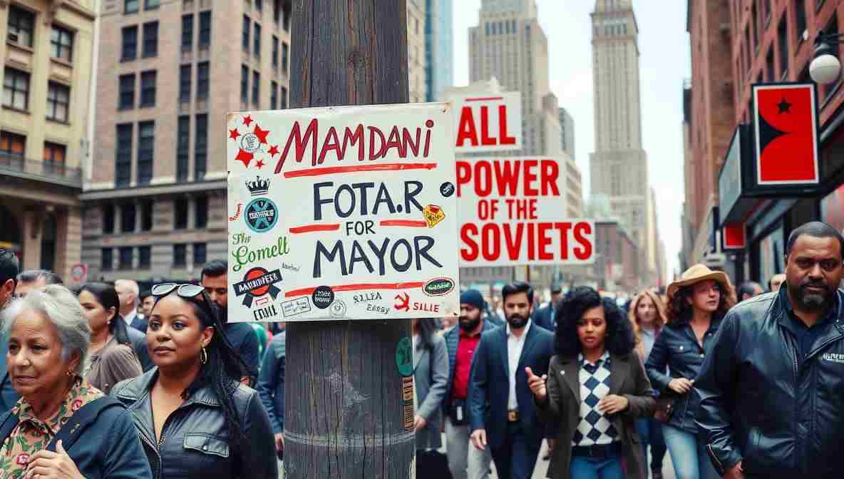 Mamdani Campign Signs NYC () November New York City