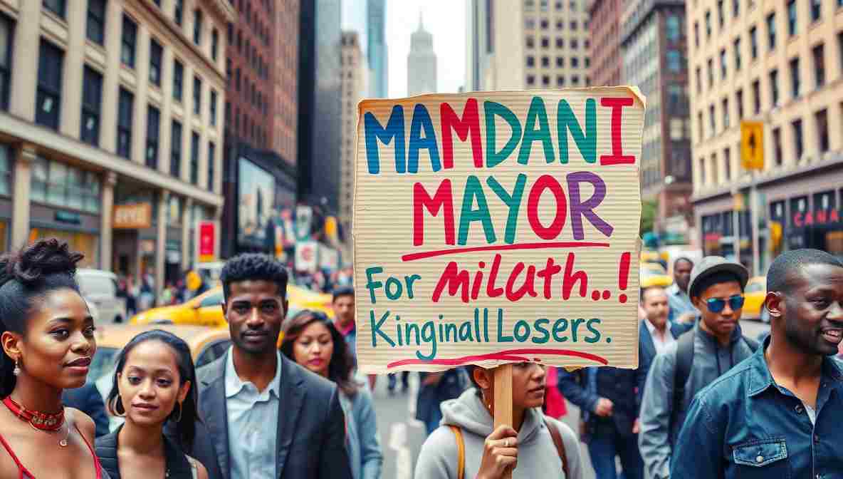 Mamdani Campign Signs NYC () November New York City