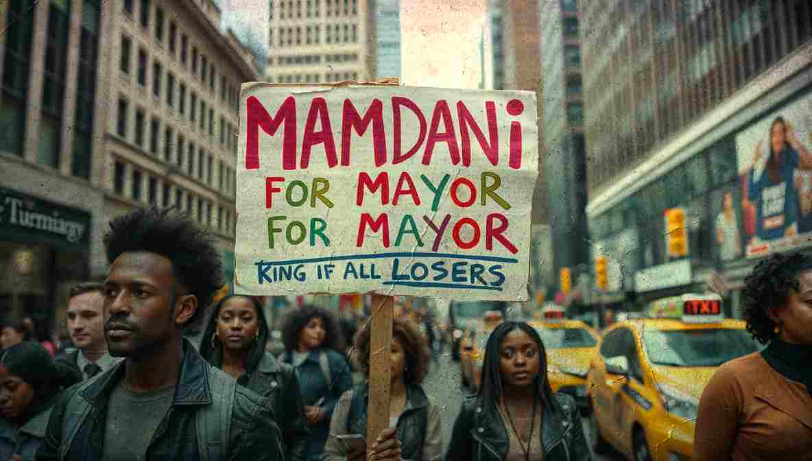 Mamdani Campign Signs NYC () New York City