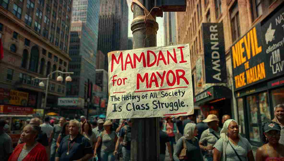 Mamdani Campign Signs NYC () New York City