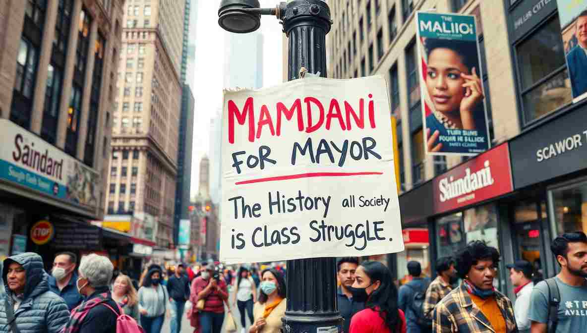 Mamdani Campign Signs NYC () November New York City
