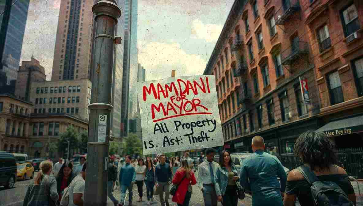 Mamdani Campign Signs NYC () New York City